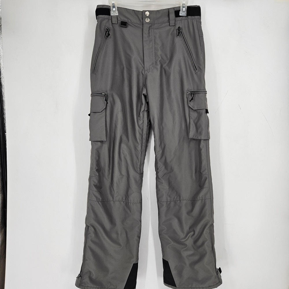 B360 Snowboard Pants Mens Small WTF II Gray Ski Slopes Outdoors Lined Insulated‎